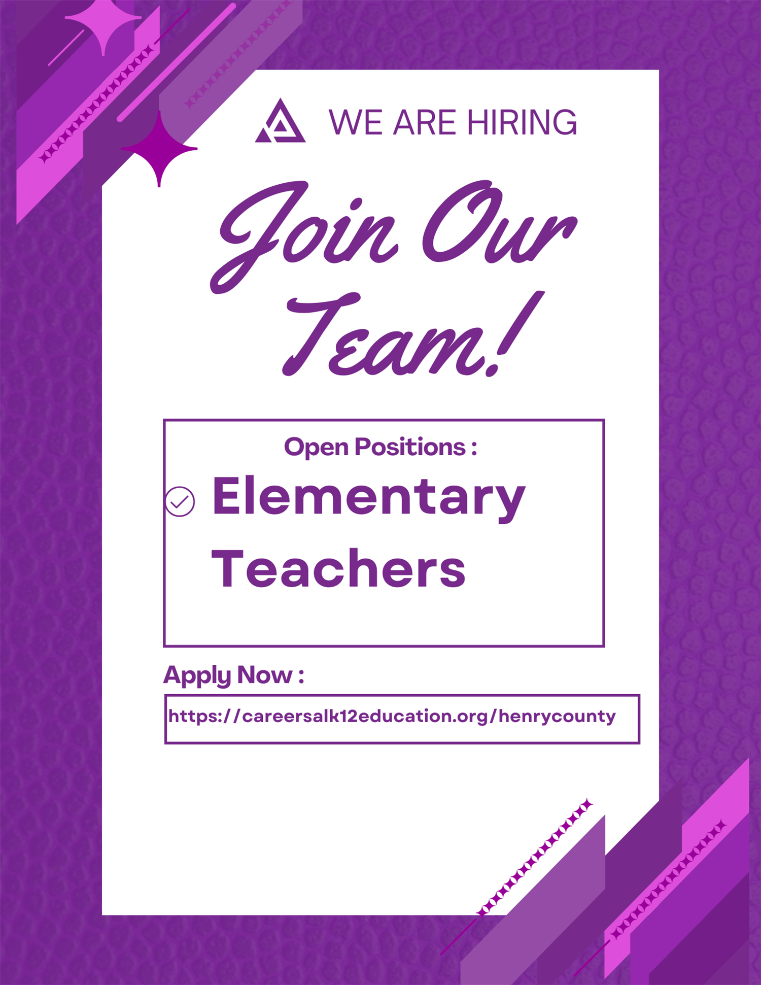 Hiring Elementary Teachers